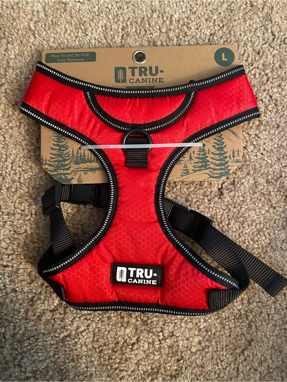 Red No-Pull Dog Harness (Large)
